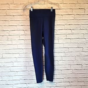 Zyia Navy Blue Dotted Athletic Leggings